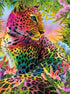 Rainbow Leopard & Flowers